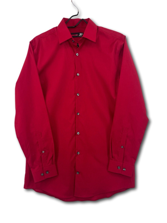 J. Ferrar Other - J.Ferrar Dress Shirt Slim Fit Long Sleeve Men's Size M 15-15.5 Red Button Up